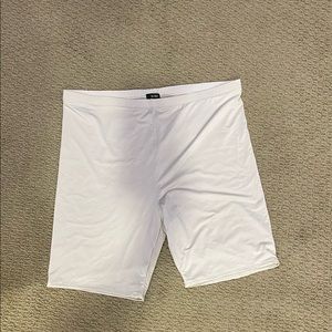 AFRM Nude Sheer Biker Shorts